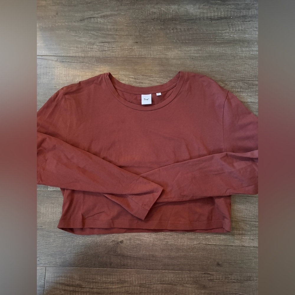 TNA Rusty Long Sleeve Crop Top